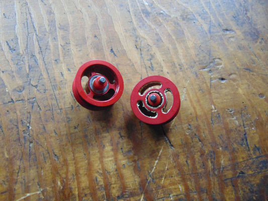 RAPTOR 30 / 50 RED ALLOY TAIL BELT IDLER WHEELS