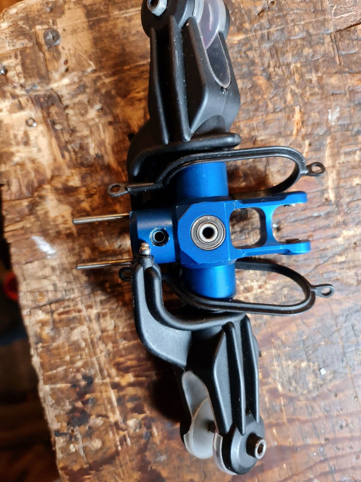 Main Rotor Rack RAPTOR 60 / 90 MAIN ROTOR HEAD C/W BLUE ALLOY ROTOR HUB – RCHeliTrader