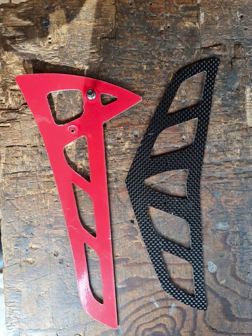 RAPTOR 90 G4 CARBON FIBRE TAIL FIN SET