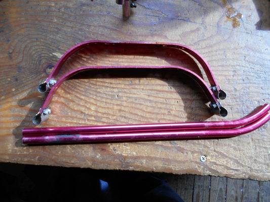 RED ALLOY LANDING STRUTS & SKIDS UNIVERSAL FITTING ALMOST UNBREAKABLE