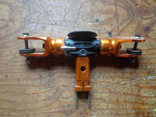 RJX 90 X-TREME MAIN ROTORHEAD ASSEMBLY WITH GOLD ALLOY PARTS