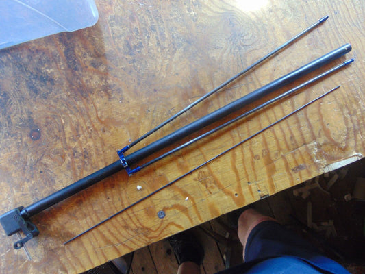 ROBBE EOLO TAIL BOOM C/W TORQUE DRIVE, SUPPORTS & PART TAIL GEARBOX