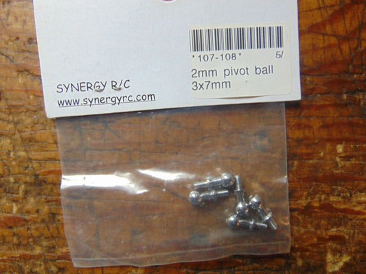 SYNERGY N9 2 mm PIVOT BALL 3 x 7 mm 107-108  BNIB