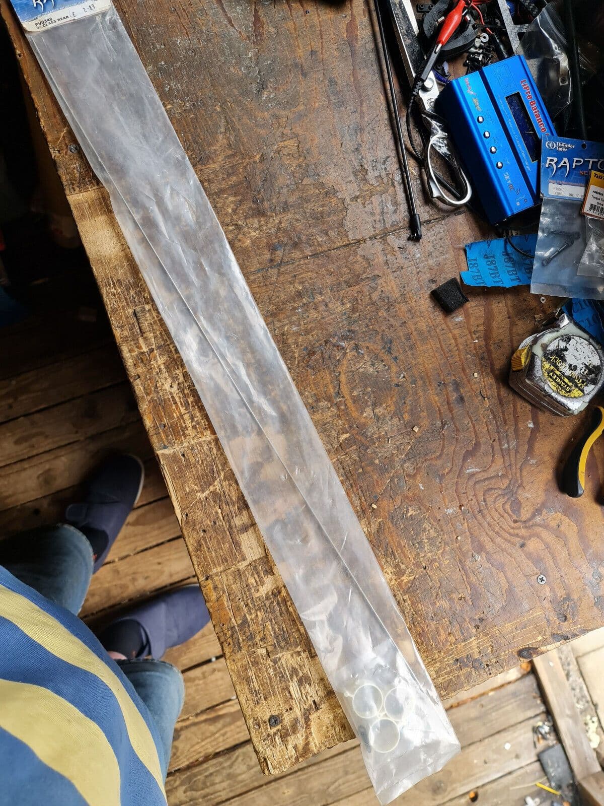 THUNDER TIGER RAPTOR 90 TAIL PITCH CONTROL ROD & GUIDES PV0348 BNIB ...