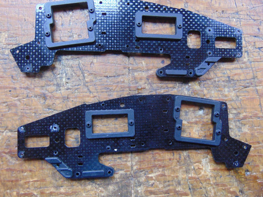 TREX 450 CARBON FIBRE UPPER & LOWER MAIN FRAME SIDES