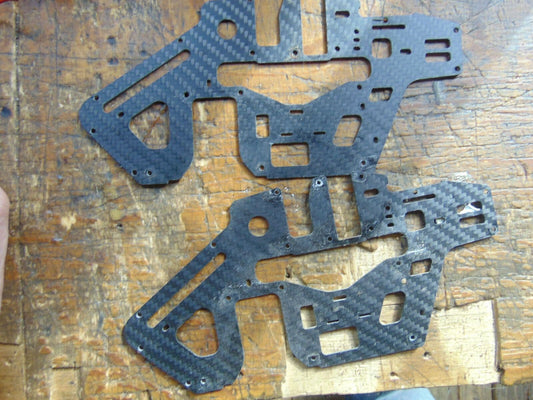 TREX 450 PRO CARBON FIBRE MAIN FRAME SIDES CLONED VERSION