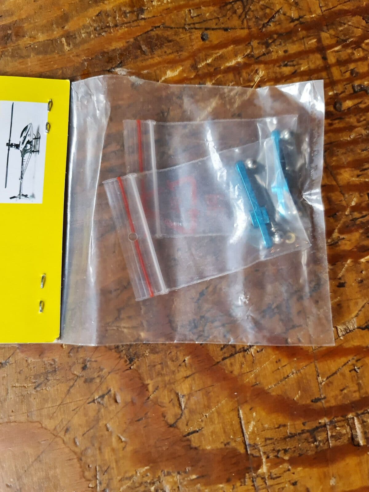 TREX 450 PRO V2 BLUE ALLOY WASHOUT MIXER ARMS  BNIB