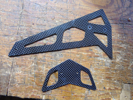 TREX 550 / 600 CARBON FIBRE TAIL FIN SET