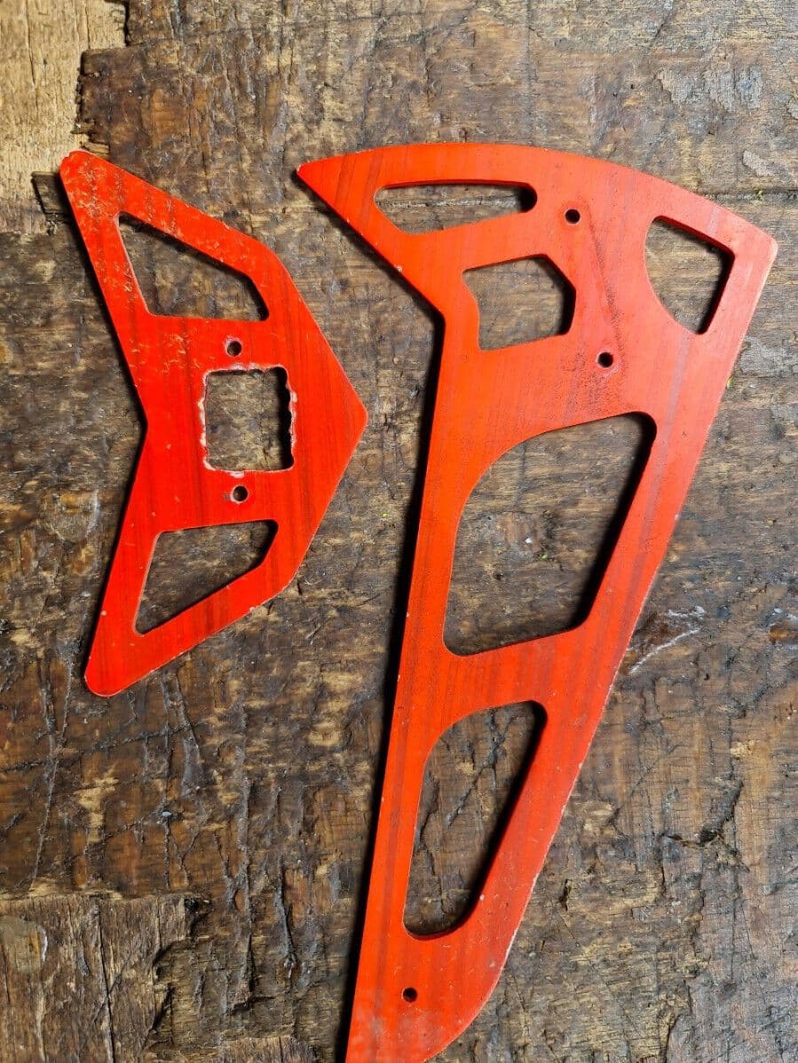 TREX 600 / 550 HI-VIZ TAIL FIIN SET