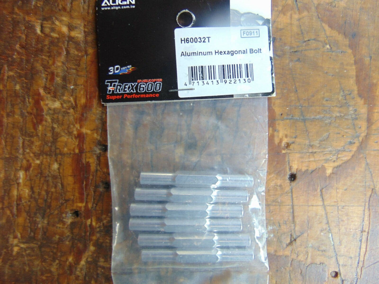 TREX 600 ALUMINIUM HEXAGONAL BOLT H60032T  BNIB