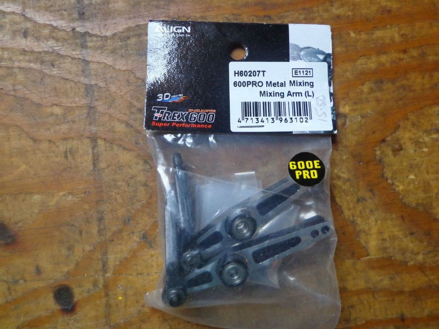 TREX 600 E PRO METAL MIXING ARMS BLACK H60207T  BNIB