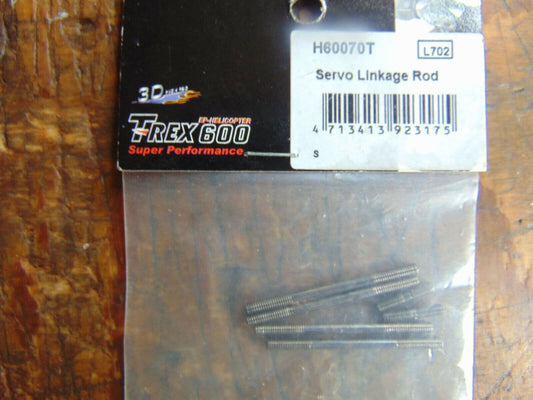 TREX 600 SERVO LINKAGE ROD H60070T  BNIB