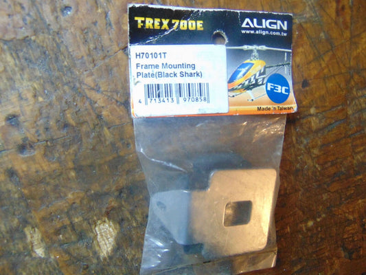 TREX 700 FRAME MOUNTING PLATE (BLACK SHARK) H70101T  BNIB