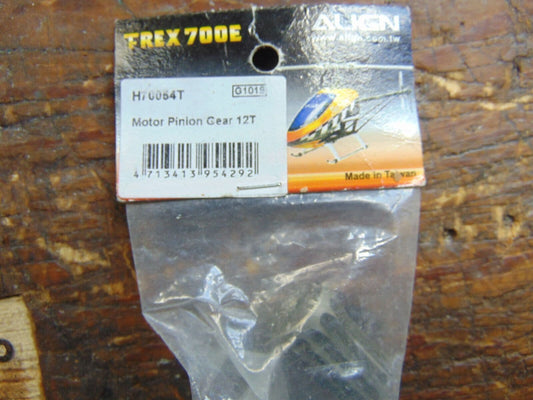 TREX 700 MOTOR PINION GEAR 12t H70054T  BNIB