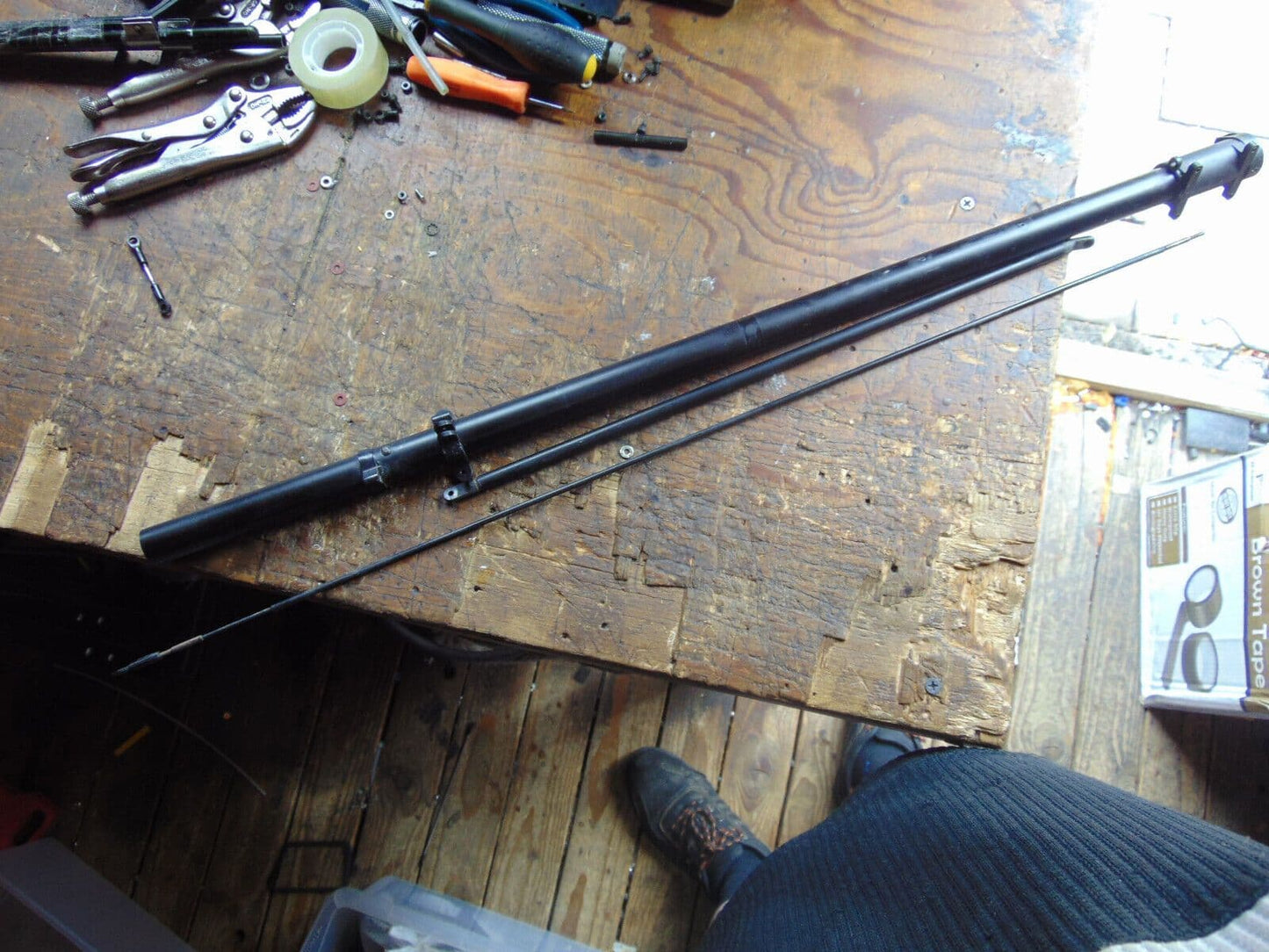 TSK FIVESTAR 30 TAIL BOOM C/W TORQUE DRIVE, PITCH ROD & SUPPORT ETC