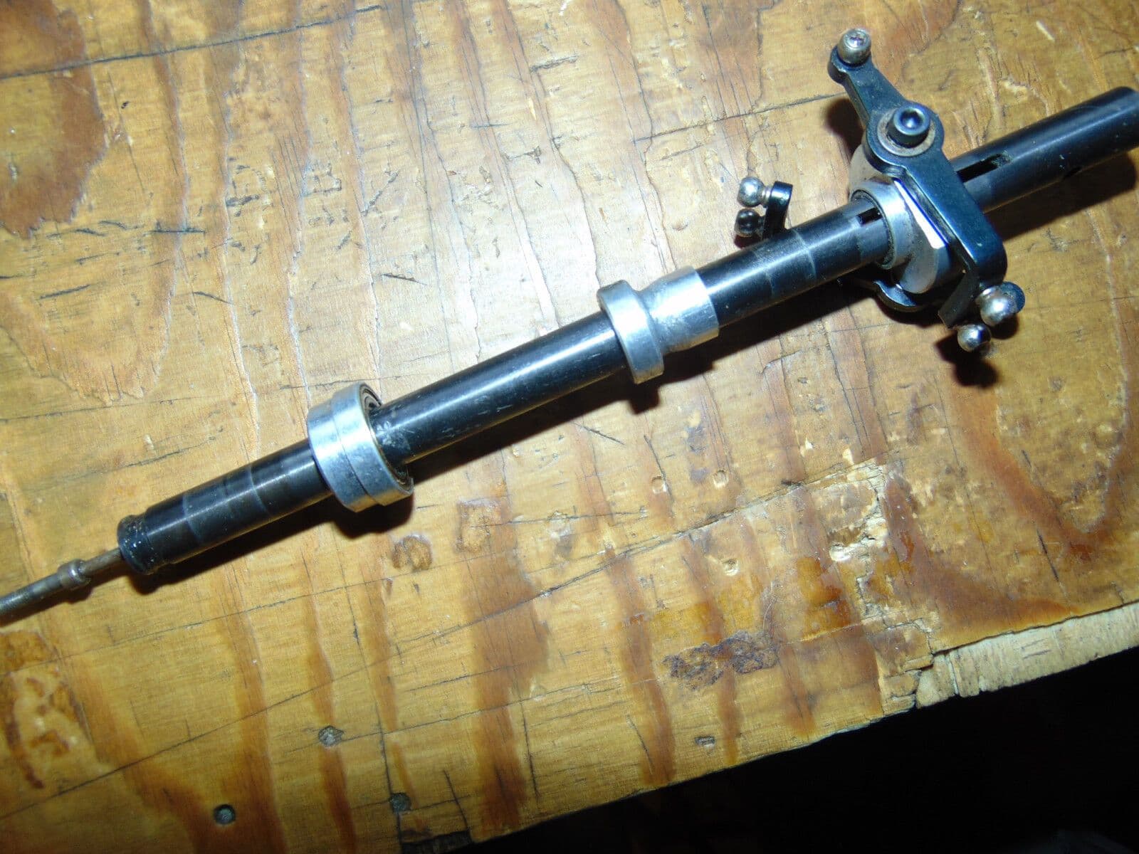 TSK FIVESTAR MAIN ROTOR SHAFT C/W WASHOUT MIXER & PITCH CONTROL ROD ...