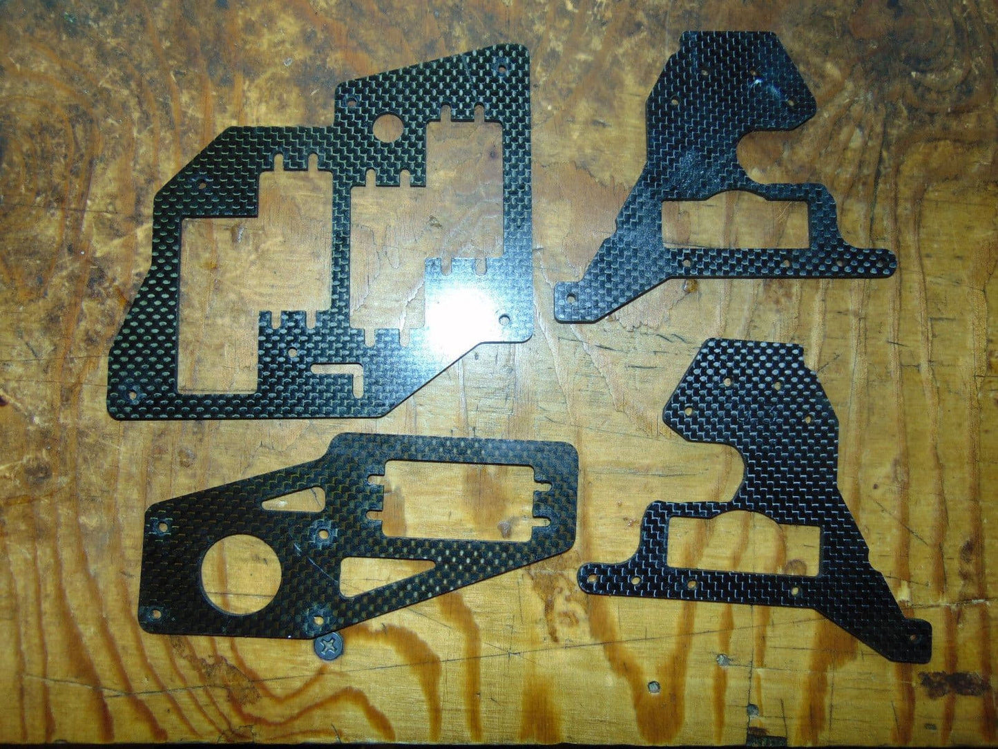 X-CELL FURY 90 CARBON FIBRE MAIN FRAME SECTIONS