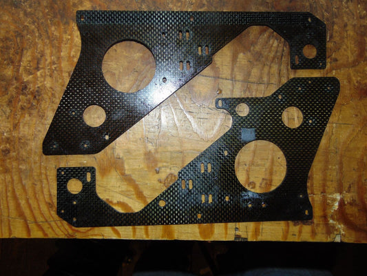 X-CELL FURY 90 CARBON FIBRE MAIN FRAME SECTIONS (B)