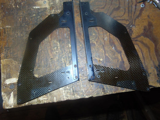 X-CELL GAS GRAPHITE CARBON FIBRE LOWER FRAMES